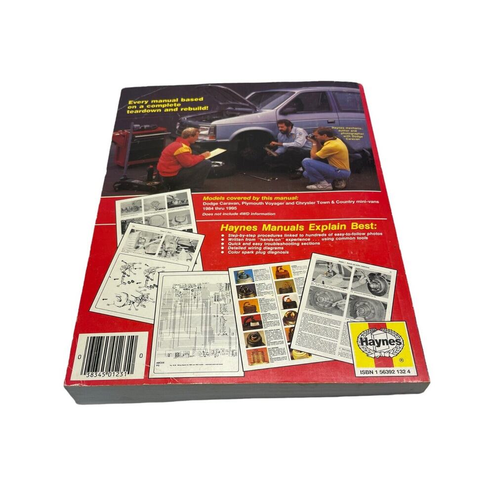 VTG Dodge Caravan & Plymouth Voyager 1984-1988 Repair Manual - Haynes #1231 - Picture 2 of 7